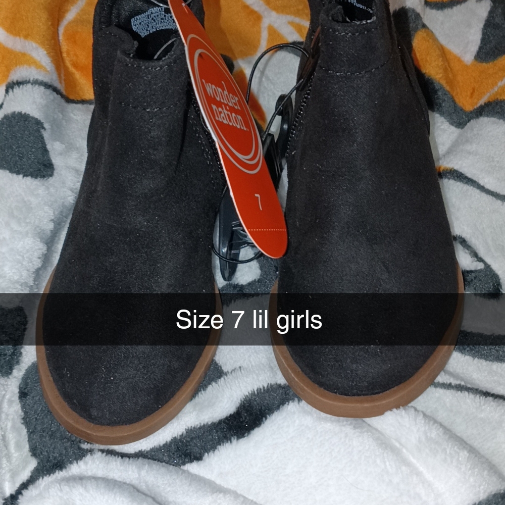 Wonder Nation Black and Brown Kids Boots